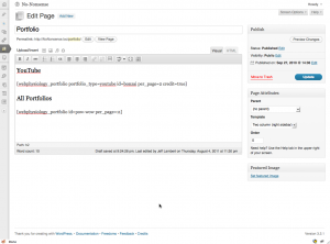 Incorporating the WEBphysiology Portfolio Shortcode on a Page Incorporating the WEBphysiology Portfolio Shortcode on a Page