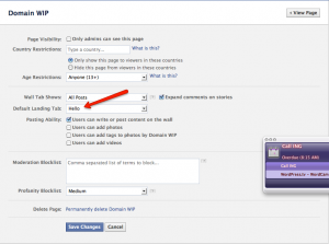 Manage Facebook Page Permissions